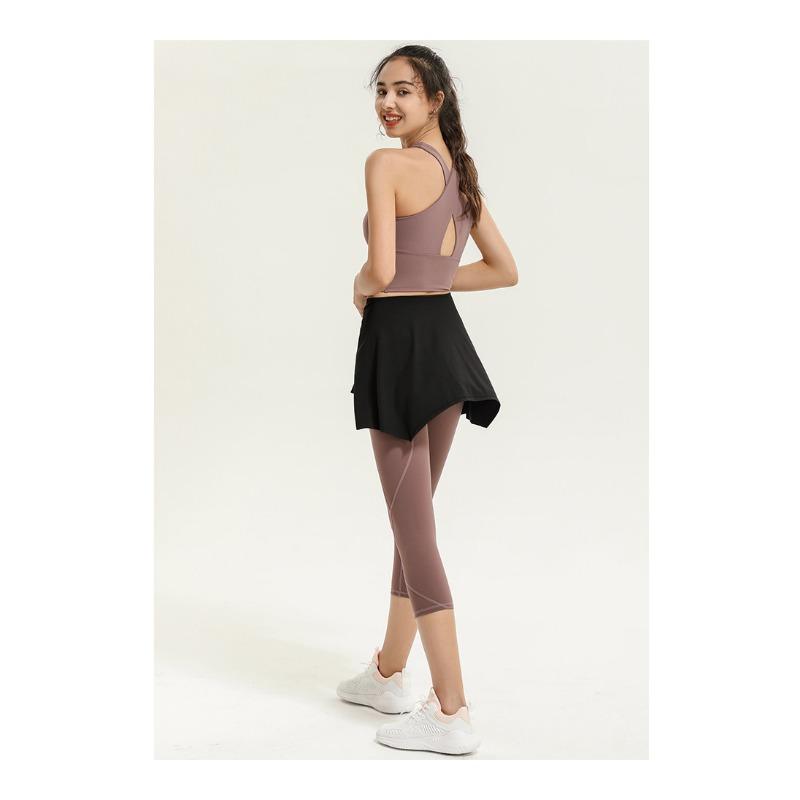 Women's Sports Fitness Yoga Slim Fit Strappy Skirt