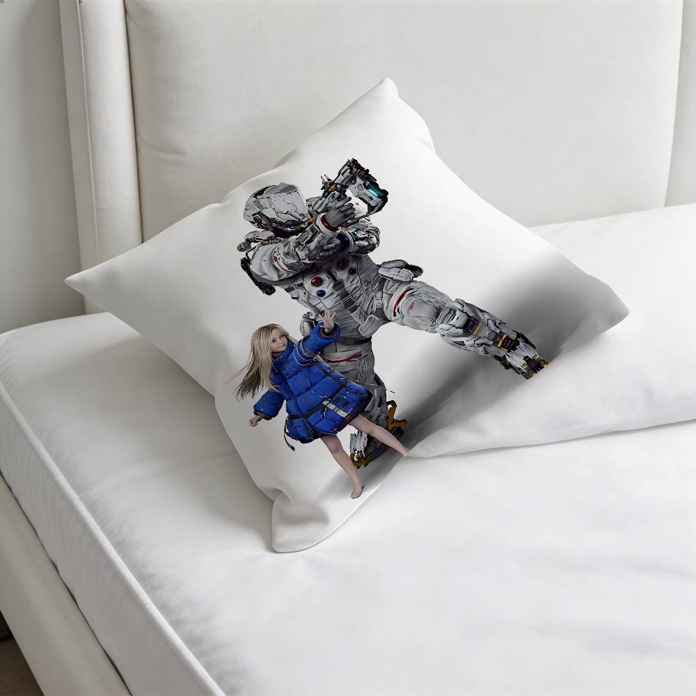 Hot PPRAGMATA Game Decorative Square Pillow Cover Modern Cushion Case for Living Room Bedroom