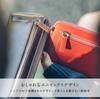 Mura Slim Genuine Leather Long Wallet with Zipper and Protection Women's L-Shaped RFID/Skimming (Orange)