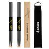 Donner Drumsticks, Set of 2, 5A Maple Wood, Practice Pad, Snare Drum, Percussion Sticks, with Storage Case, Black, Christmas, Birthday Gift