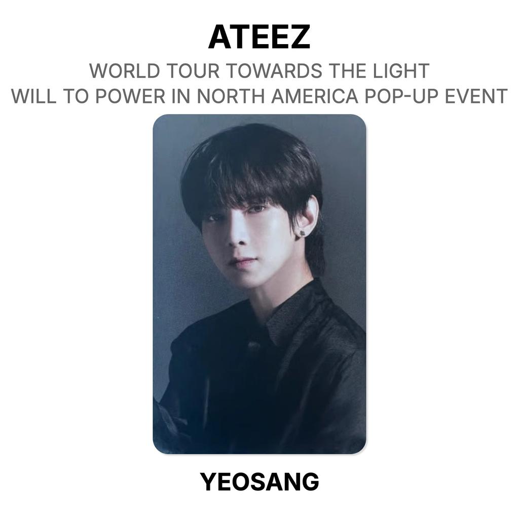 ATEEZ WORLD TOUR TOWARDS THE LIGHT : WILL TO POWER IN NORTH AMERICA POP-UP EVENT Official Photocard