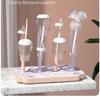 Baby Bottle Storage Box Portable Baby Tableware Storage Box Drain and Dust-proof Drying Rack