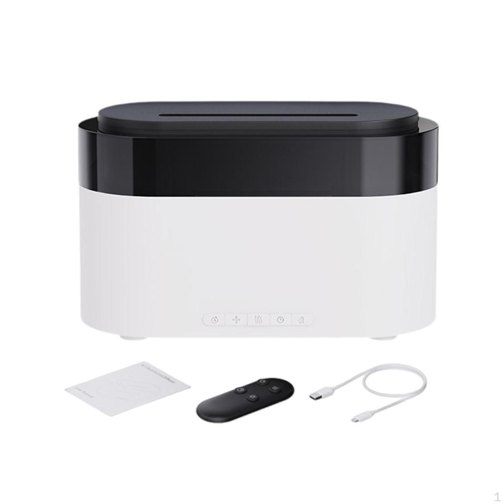 Ätherischer Öl Diffusor 150ml Wassertank Kleiner Luftbefeuchter mit Flammen-Nachtlicht