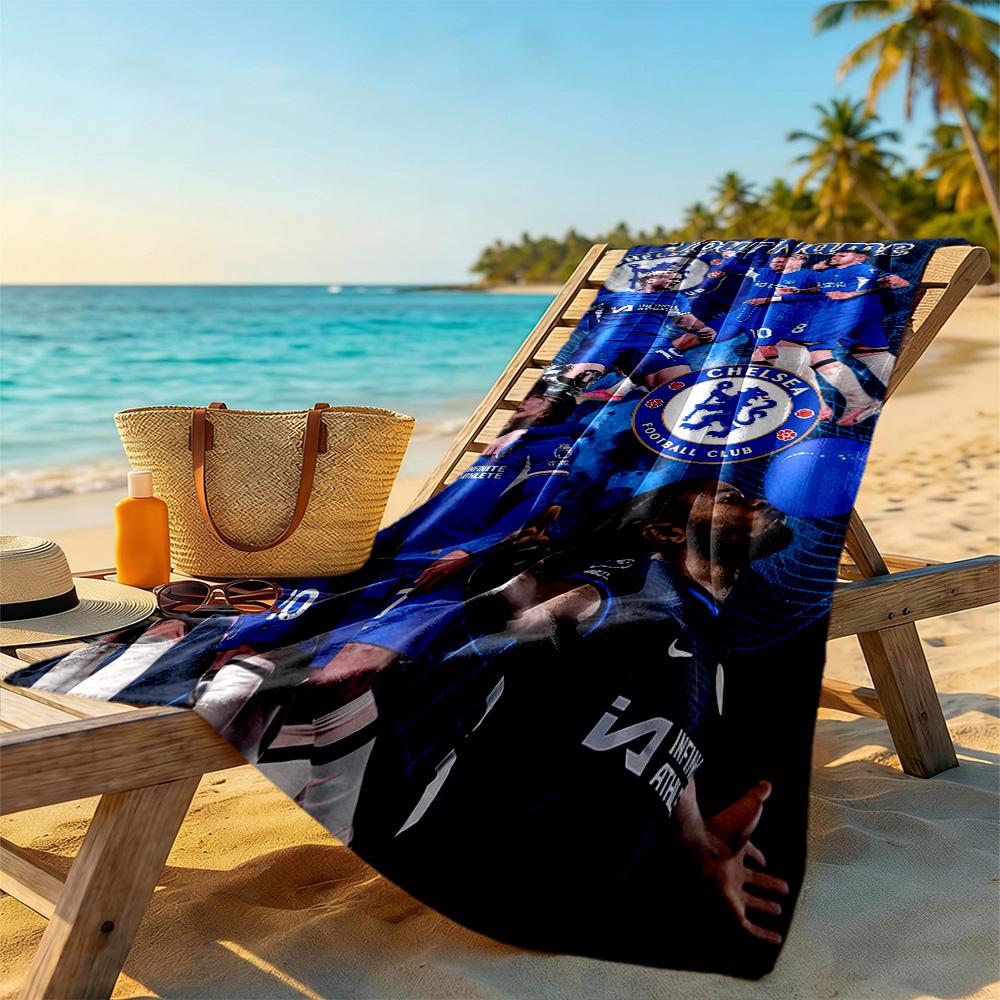 Chelsea Personalized Text Beach Towel Soft Durable Quick-Dry Perfect for Traveling Yoga Camping and Swimming