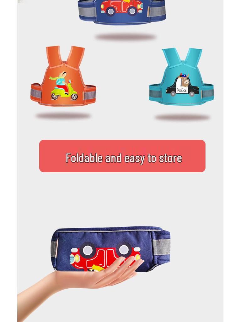 Child Motorcycle Safety Belt - Electric Car Baby Anti-Fall Strap for Bike Riding