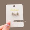 Personality Smiley Face Metal Brooch Anti Exposure V-neck Buckles Accessories Versatile Small Brooch Pin Coat Buttons Ornaments