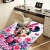 3D Printed Minnie Mouse,Polka Dots,Flowers Anti-Slip Rug - Machine Washable Office Rug for Living Room, Bedroom, Office - Multiple Sizes