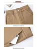 High Waist Straight Leg Casual Pants for Women - Spring 2025 Slimming, Plus Size, Elastic, Long Trousers for Middle-Aged Moms