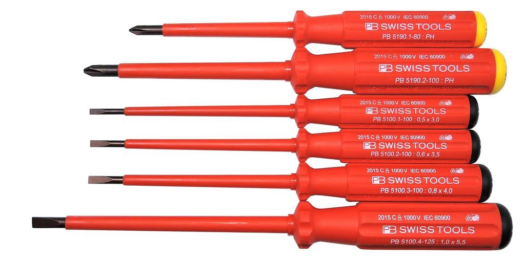 PB SWISS TOOLS PB Electro Izolovaná sada šroubováků 5542