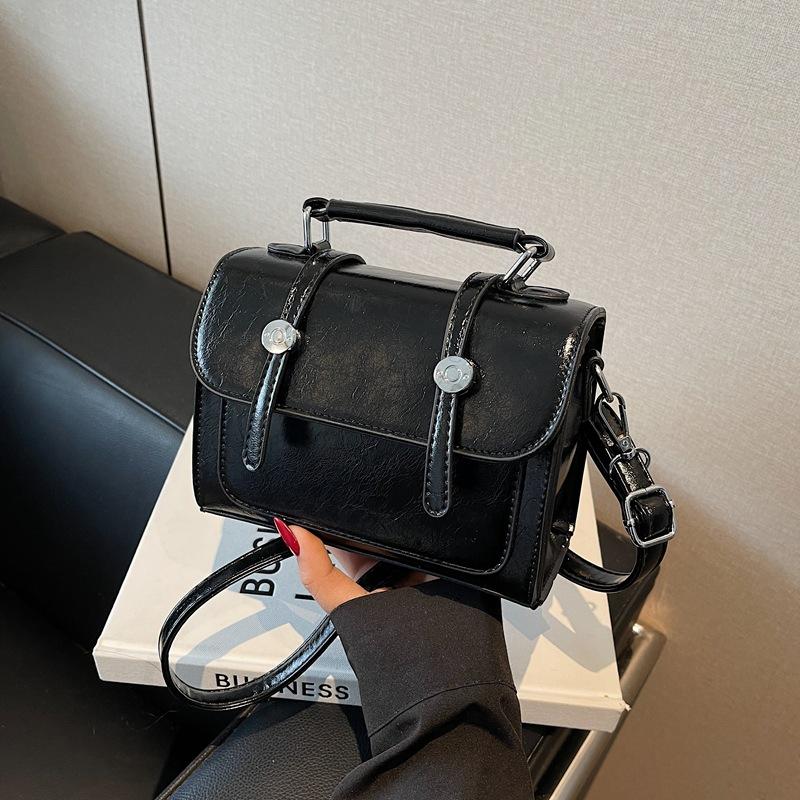 Premium texture small bag women's new fashion retro shoulder messenger bag versatile portable small square bag