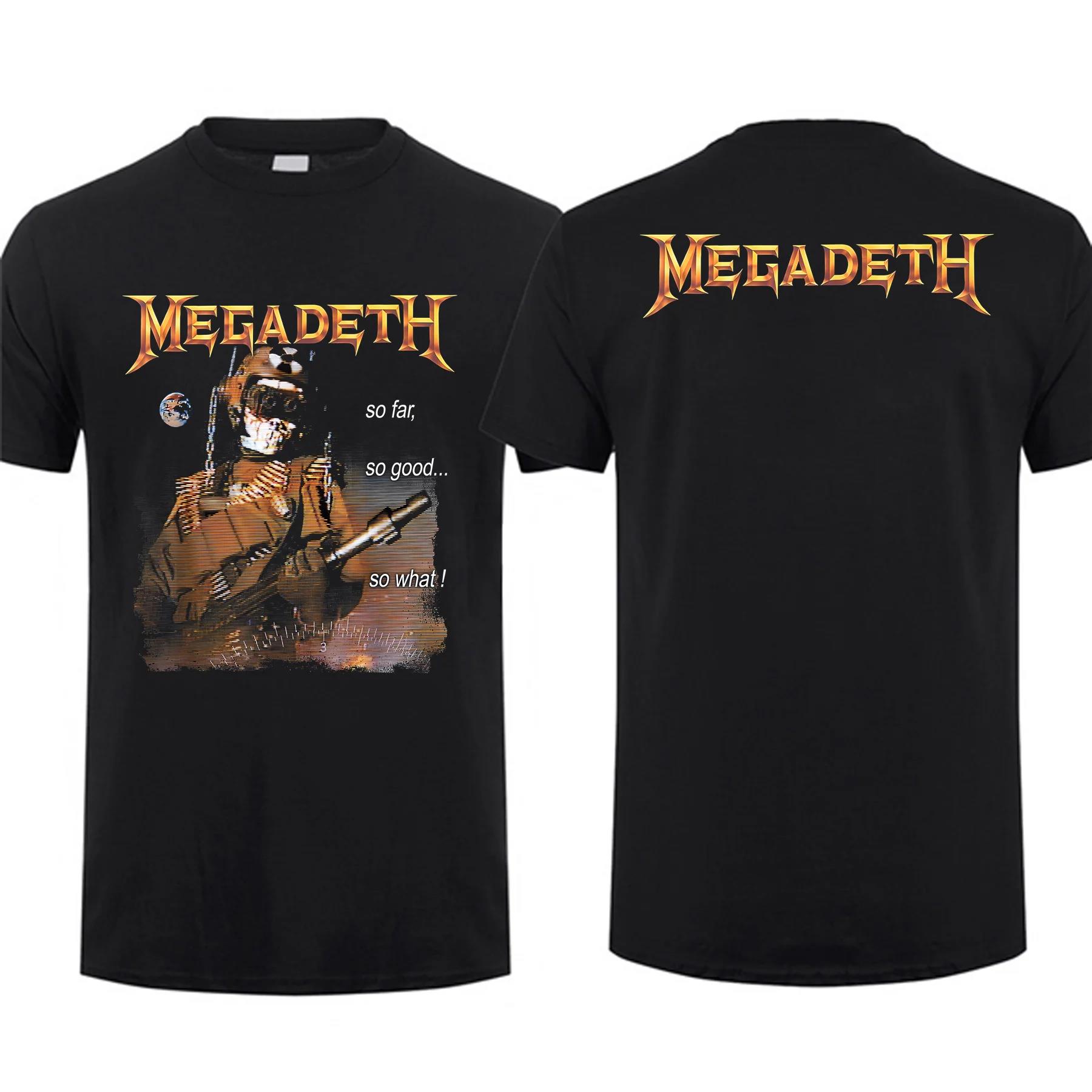 

Удивительная мужская футболка с графическим принтом рок-группы Megadeths, двусторонняя, модная, оверсайз, хлопковая, европейского размера 4XL