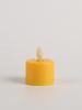Rechargeable Flickering Flame LED Candle Lamp, Remote-Controlled, Yellow Offering, Smokeless Ghee Holder, Tea Light for Buddha.