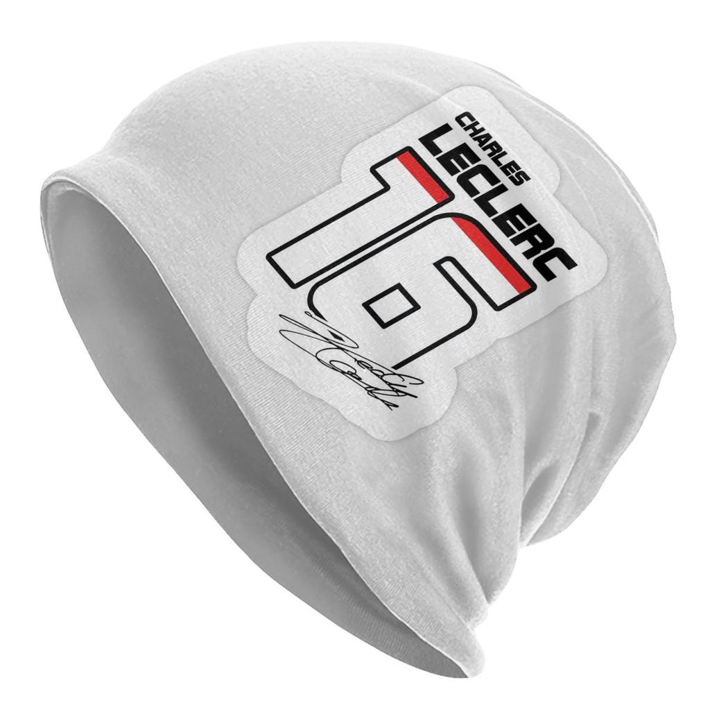 Charles Leclerc 16 Scuderia Unisex Women Adult Beanies Caps Knitted Bonnet Hat Warm Hip Hop Autumn Winter Outdoor Skullies Hats