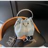 Niche Design Bag Women's 2025 New Fashion High-end Single Shoulder Messenger Bag Pleated Woven Cloud Bag