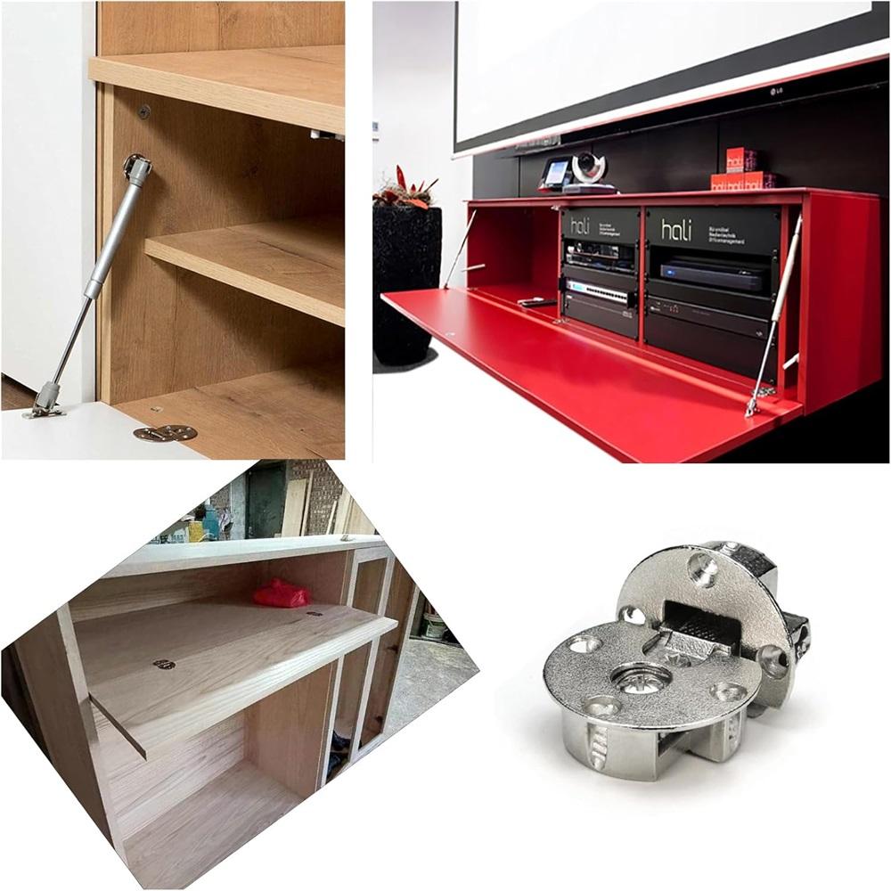 90 Grad Klappscharniere (1 Paar) Verstellbare Verdeckte Flachscharniere