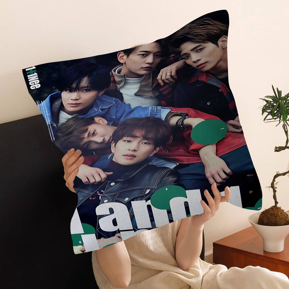 Kpop Korean Boys SHINee Pillowcase Toon Gift Cushion Cover Bedroom Home Sofa Chair Seat Decor Pillow Case