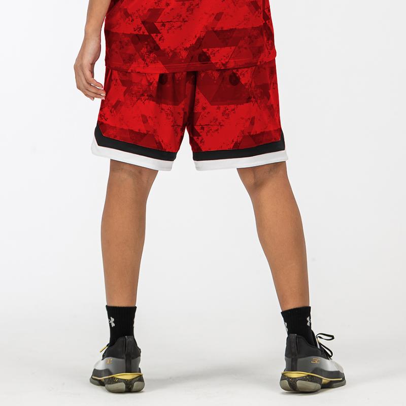 Under Armour Color Block Basketball Training Knit Shorts Unisex Shorts Red 21500208-600