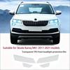 2Pcs Pre-Cut for Skoda Karoq MK1 2017- Car Clear PPF TPU Sticker Transparent Black Headlight Protective Film Accessories