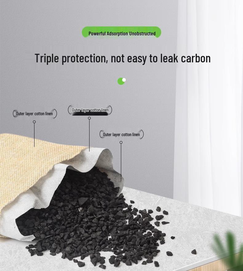 Activated Bamboo Charcoal Bag for Deodorizing and Absorbing Formaldehyde In Homes and Cars