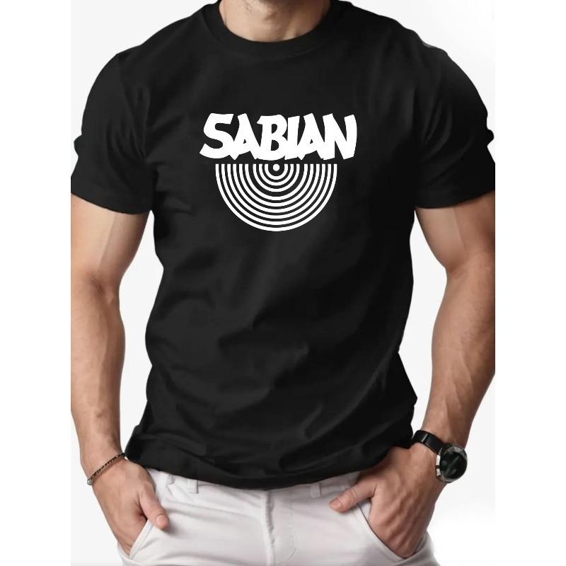 

European sizes Men S Graphic T-Shirt - Casual Crew Neck, Short Sleeve, Summer Style, Regular Fit, Adult Size, Casual Summer Wear 4XL чорний