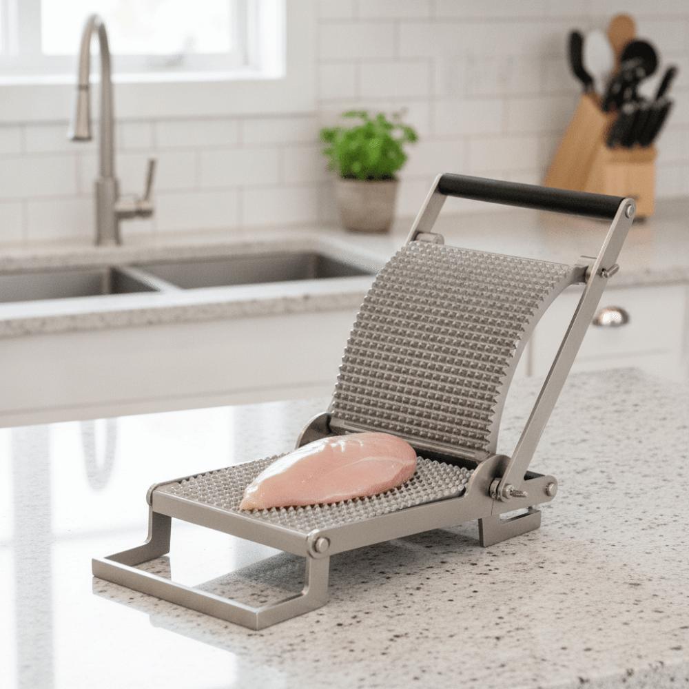 Manuelles Aufsteck-Fleischklopfer Rutschfester Griff Fleischklopfer Werkzeug Tragbarer Fleischpresser Schweinekotelett