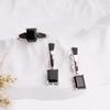 Gorgeous Noble Perseverance Natural Black Spinel Precious Gems Ring Earrings Necklace Jewelry Set S925 Silver Birthday Gift