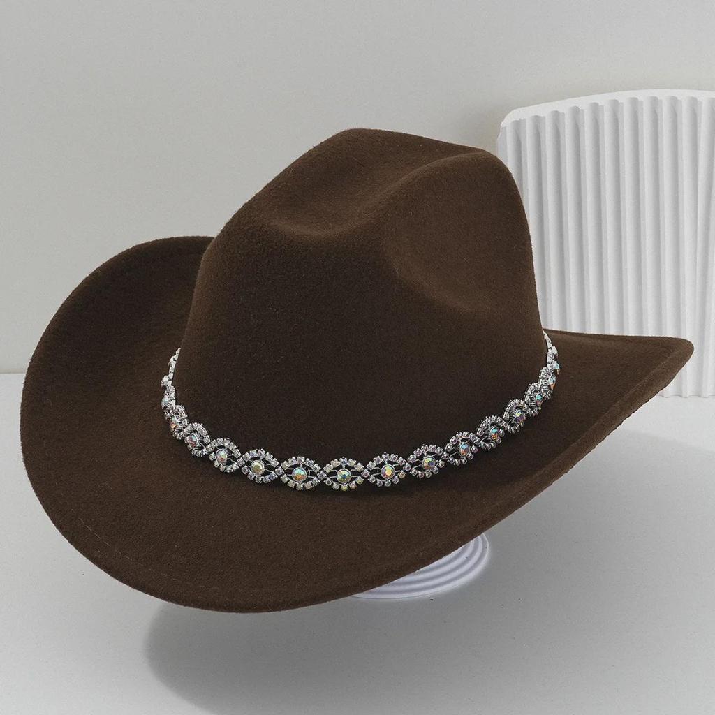 Women's Rhinestone Western Cowboy Hat - Bridal & Party Accessory