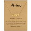 Minimalist and Exquisite Birthstone Women's Necklace Pendant Stainless Steel Plated 18K Gold Birthstone Jewelry Gift Necklace