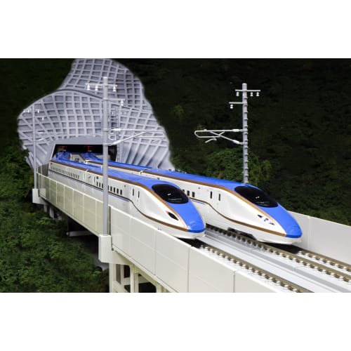 KATO N Gauge E7 Series Hokuriku Shinkansen Kagayaki Basic Set, 3 Cars, 10-1980 Model Train