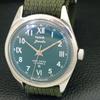 VINTAGE HMT JANATA HAND-WINDING INDIAN MENS GREEN COLOR DIAL WATCH a700083-5 R201-a700083