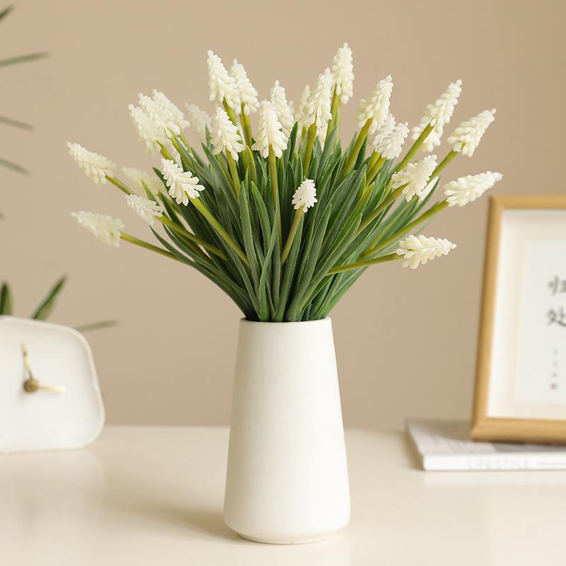 11IN Artificial Grape Hyacinth Flowers for Wedding Home Decor Floral Arrangement Photography Prop