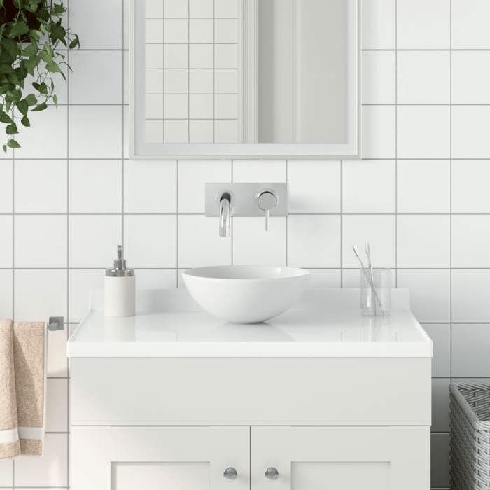 VidaXL Lavabo de Salle de Bain Rond Vasque à Poser de Toilette Lave-mains de Cuisine Salle Cosmétique Maison Intérieur 146976