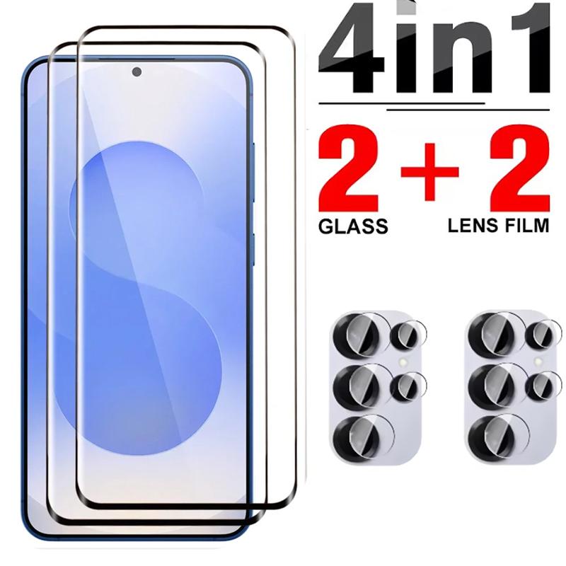 6IN1 Lens Film Screen Protector Films For Samsung Galaxy S25 Ultra Plus S25Plus Tempered Glass HD Lens Protector Film Full Cover