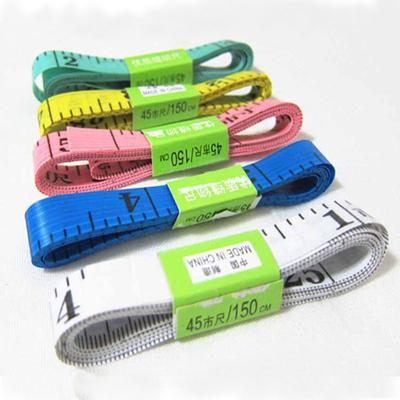 1.5m Body Measurement Ruler Sewing Tailor Tape Measure Mini Soft Flat Ruler Centimeter Gauge Sewing Tape Measure Random Color