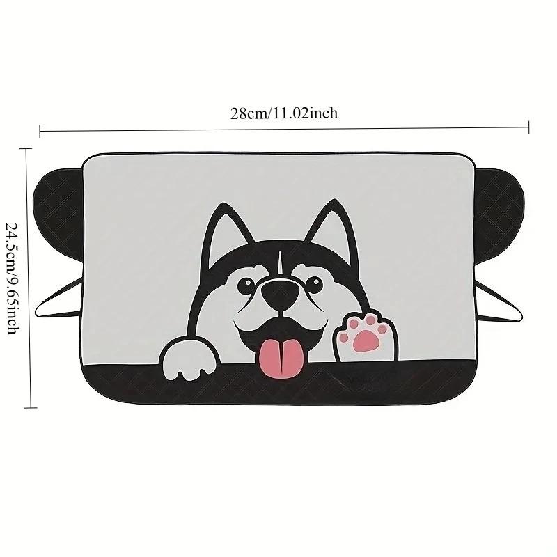Summer Shade, Winter Shield. Universal Foldable Sunshade with Cute Design - Thermal Insulation Year-Round.