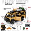 With Base 1/32 Land Rover Defender Off-Road Vehicle Die-cast Metal Camper Van Model Children's Toy Car Boy Gift Ornaments
