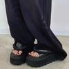 Fashion Open Toe Women Wedge Sandals Thong Flip Flops Platform Slippers Summer Beach Outdoor Slides Woman Height Increased Sandles