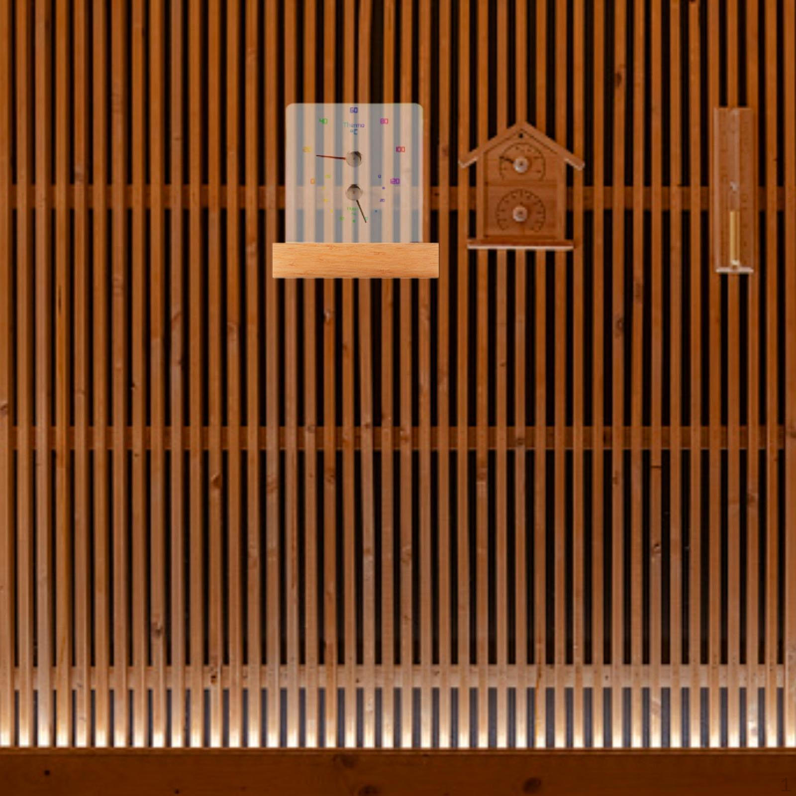 

Sauna Thermometer Hygrometer Indoor Hygrothermograph for Sweat Room Hotel Celsius Display