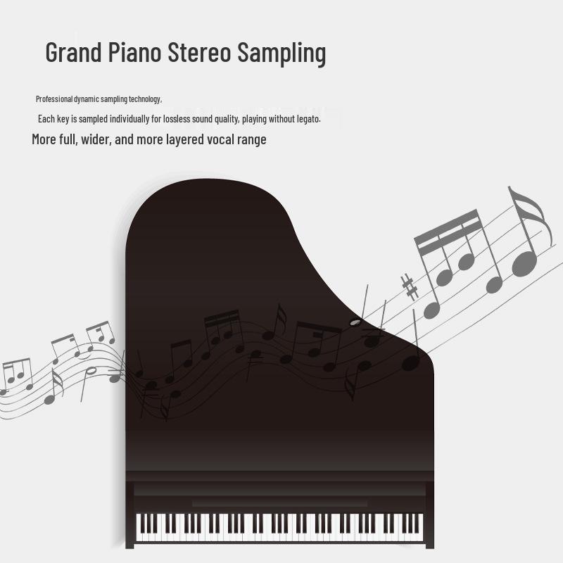 Multifunctional Intelligent 88-Key Weighted Hammer Upright Electronic Piano for Adults