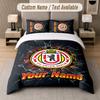 Ensemble de literie personnalisé Motif Union Berlin FC, Impression Nom Texte 1 Housse de couette plus 2 Taies d'oreiller Textile de maison