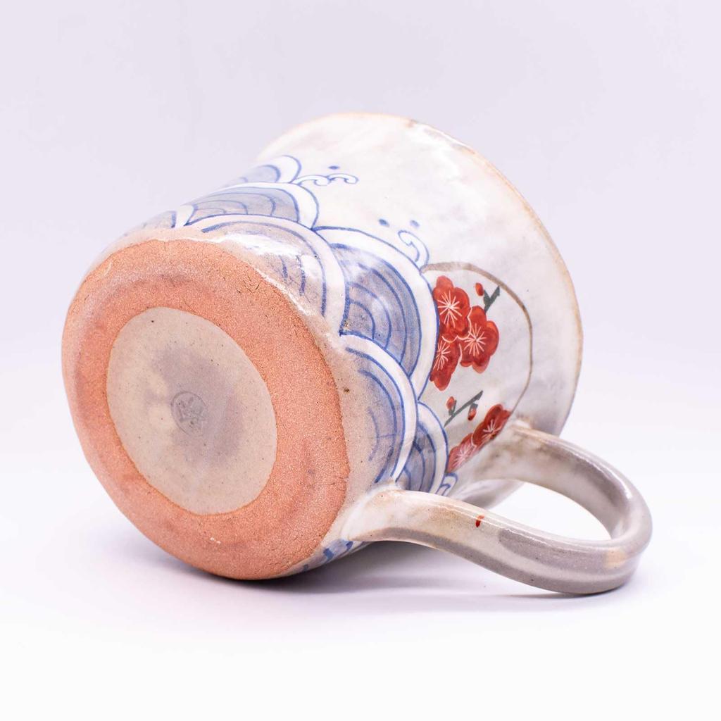 Maeken Kyo-yaki Kiyomizu-yaki Mug, Approx. 220ml, by Mikiko Shimizu, Genjiko, Made In Japan, 270162