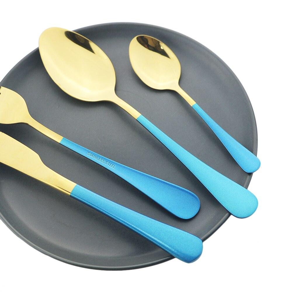 Edelstahl Geschirr Tragbar 4er Set Picknick Camping Essgeschirr Set Löffel Gabel Messer Set Reise Besteck Geschirr Mit Tasche