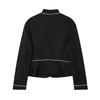 European and American style, new women's clothing, fashionable contrasting color trim slim blazer 2727/111
