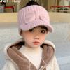 Schleife Entenzunge Hut Gestrickte Ohrenschützer Mütze Mode Ohrenschutz Hut Winter