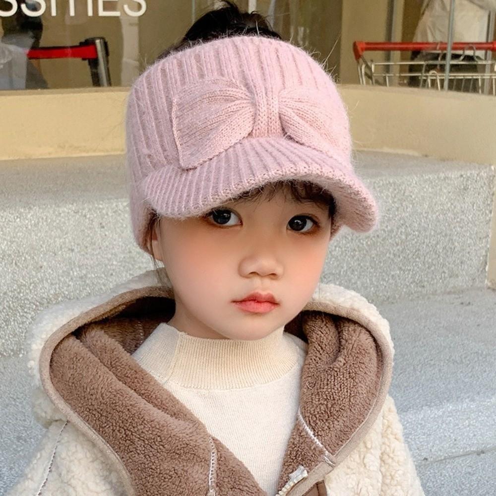 Schleife Entenzunge Hut Gestrickte Ohrenschützer Mütze Mode Ohrenschutz Hut Winter