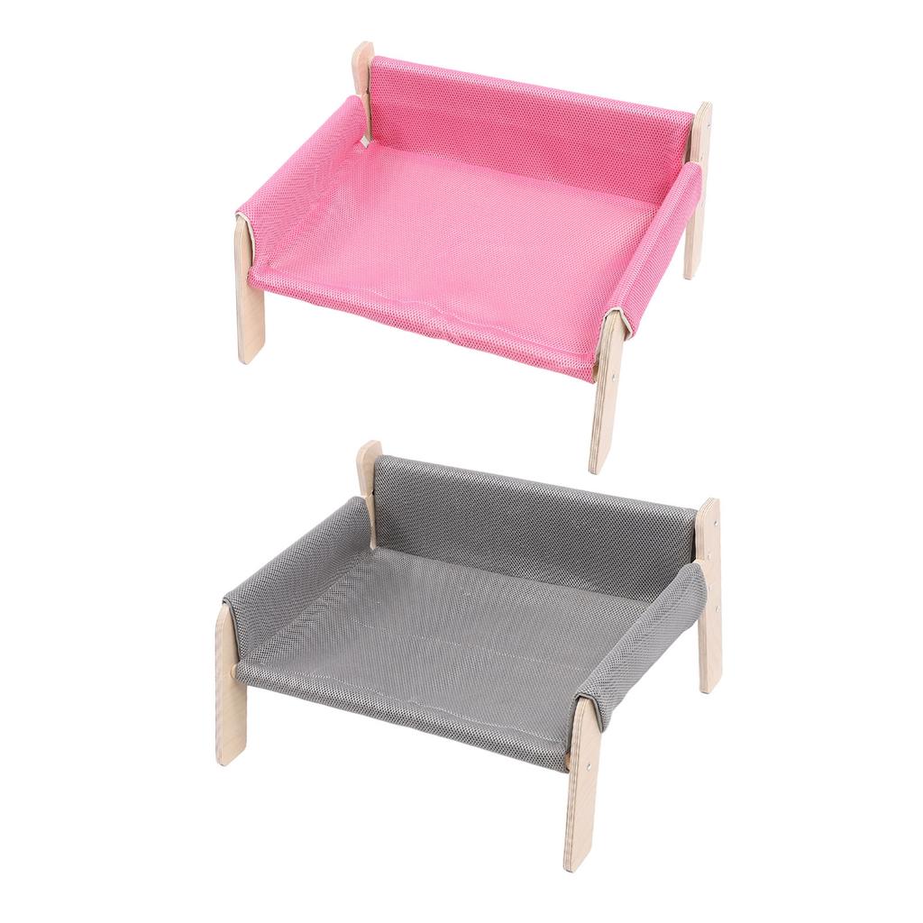 Pet Couch Bed Pine Wood Stylish Look Versatile Anxiety Relief Elevated Cat Dog Sofa Bed for Home Ind