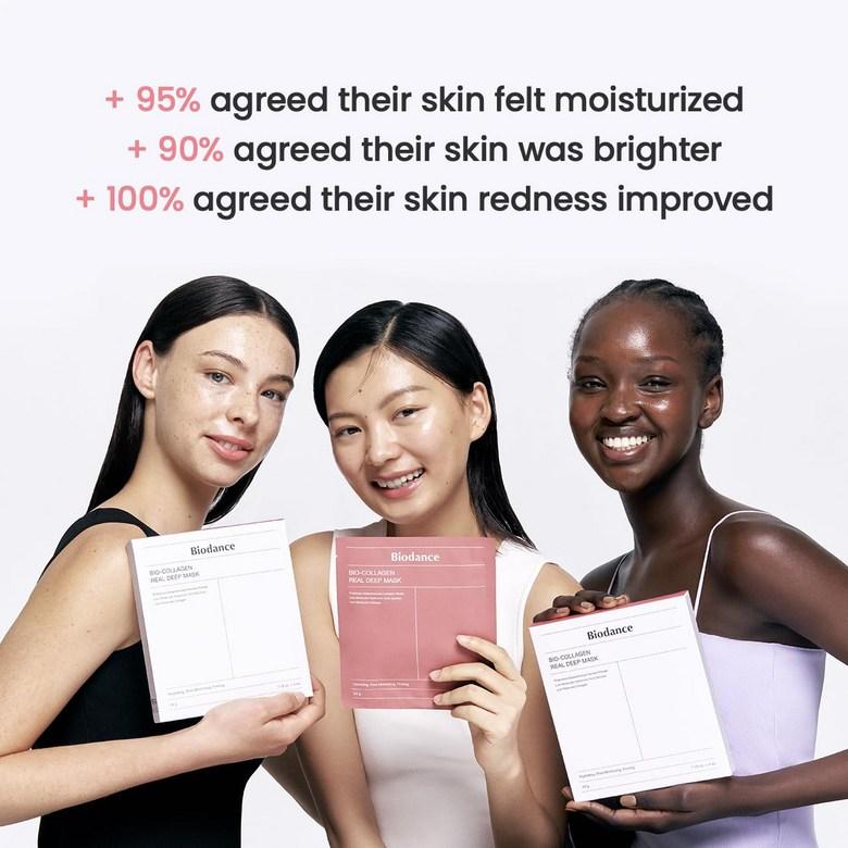 Biodance Bio Collagen Real Deep Mask 4ea , Hydrating Overnight Hydrogel Mask