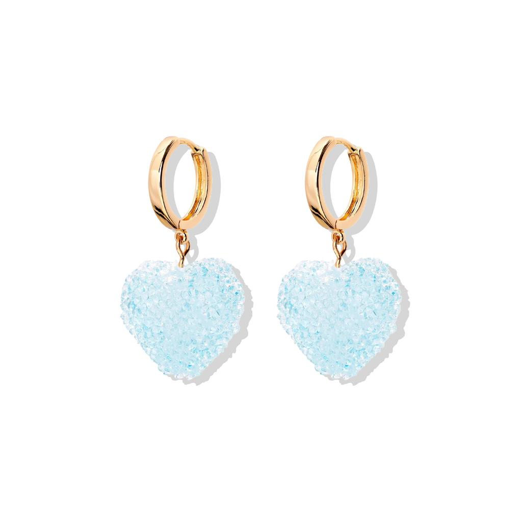 Nuevos Pendientes de Corazón de Gominola Coloridos de Moda para Mujer Diseño Dulce Lindos Encantadores Joyería para Fiesta Regalo