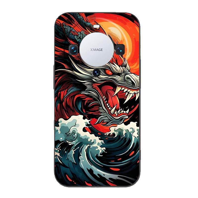 

Чехол для телефона с китайским драконом для Huawei Mate 60 Pro P50 P40 P30 P20 P10 P Smart Y6 Y7 Y9 Plus Силиконовые Fundas Оболочка Capas Сумка Huawei P Smart Z