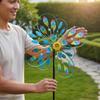 Colorful Flower Pinwheel Gradient Color Wind Artistic Design
